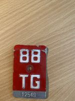 Alte Velonummer TG 88 12549 Jahrgang 1988