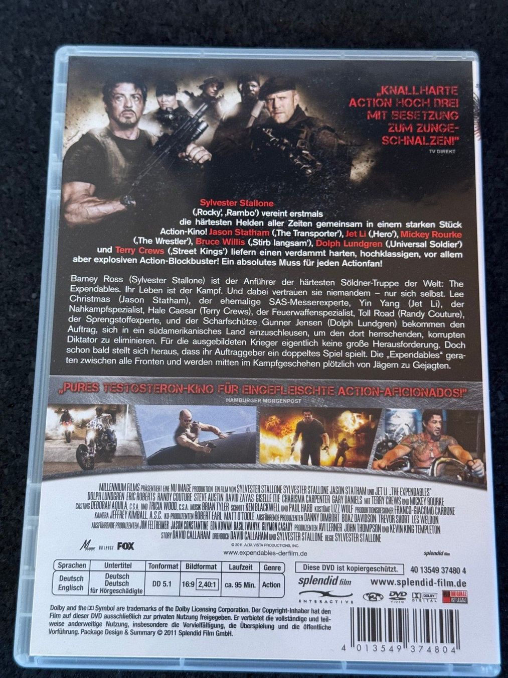 Tutti i DVDs: The Expendables DVD DE/EN – Usato da Fribourg venduto da tschjoly 1