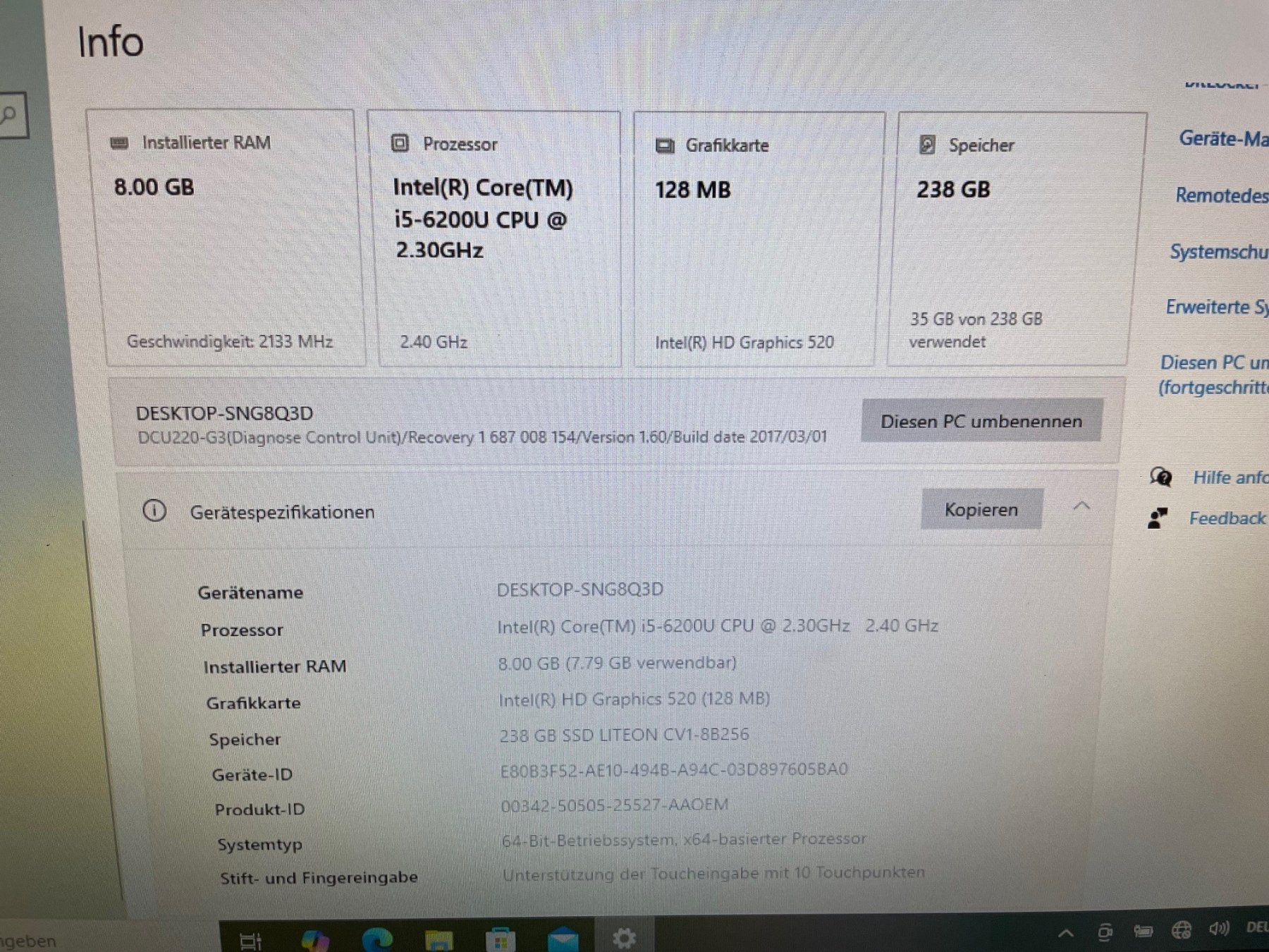 Notebook: Bosch DCU 220 / 0 684 400 232 V110 Getac – Difettoso da Horw venduto da Mogi6048 5