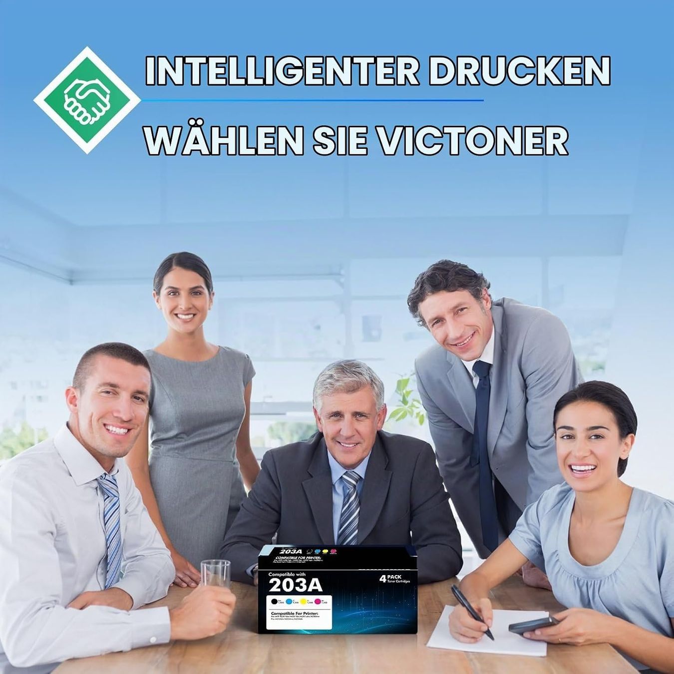 Hewlett Packard Cartucce per stampanti & toner: Toner Set 4 Farben kompatibel mit 203A Multipack – Nuovo e nell'imballaggio originale da Schaffhausen venduto da smarastore 6