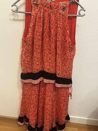 Derek Lam 10 Crosby Dress Red Floral Size 2