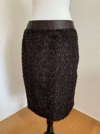 ST. EMILE / Cocktail-Jupe / Espresso-braun / Gr. 34