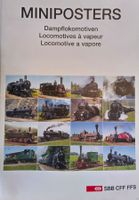16 Miniposter Dampflokomotiven SBB CFF FFS / Eisenbahn