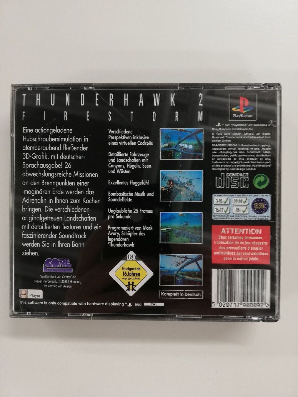 Sony Giochi: Thunderhawk 2 / Sony PS1 PSX – Usato da St. Gallen venduto da zorro_dc 1