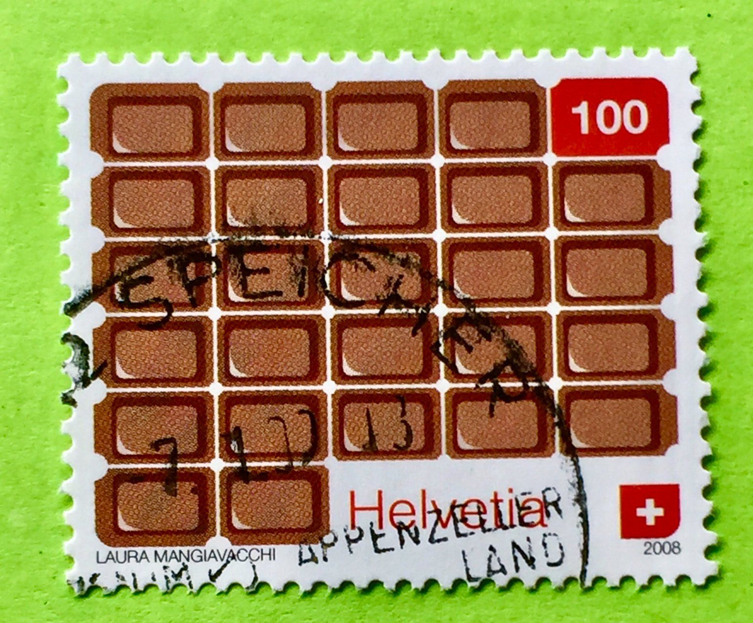 Tutti i francobolli: Nr.1285 Schokolade GESTEMPELT  – Usato da Aarau venduto da Billa007
