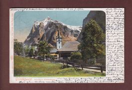 GRINDELWALD - Kirche und Wetterhorn - 1902