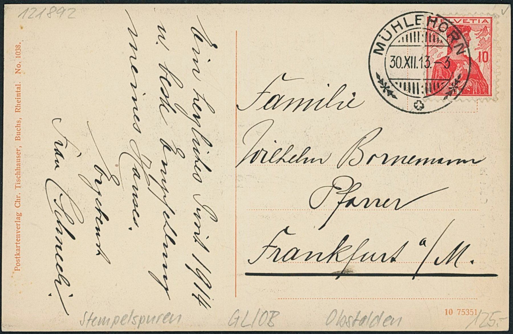 Cartes postales: GL Obstalden – D'occasion à Schindellegi par stationary 1