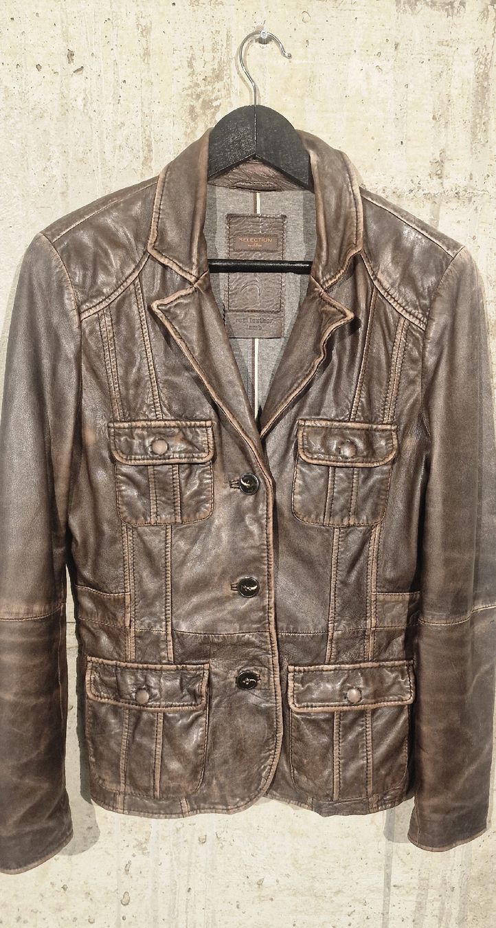 S.Oliver Jacken: s.Oliver Selection Lederjacke aus 100% Lammleder Braun Gr. M – Gebraucht aus Affeltrangen von Szafaoli 3