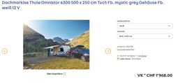 THULE Dachmarkise Thule Omnistor 6300 500 x 250 cm Tuch Fb.