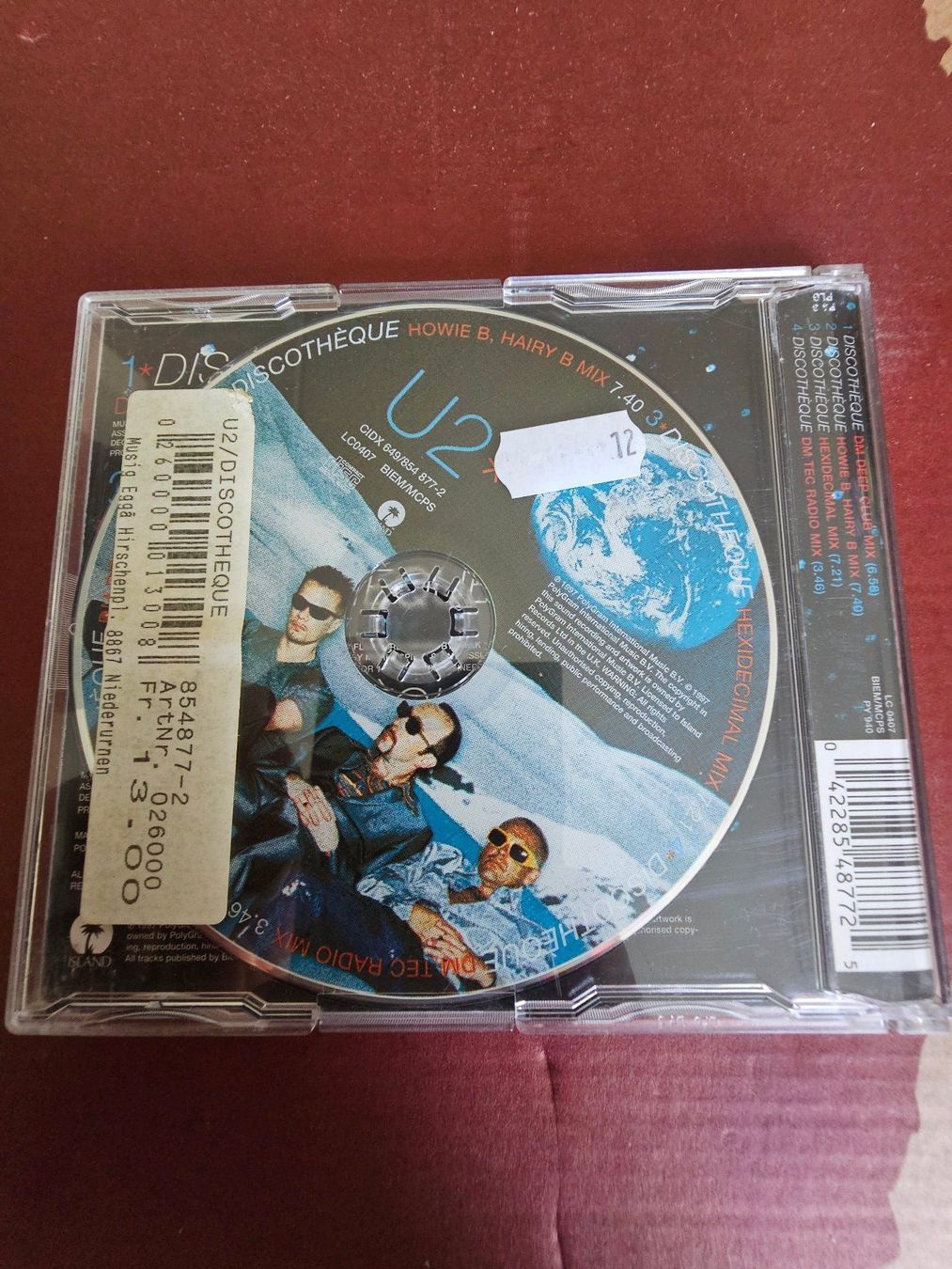 CDs: CD Single - U2 – Discothèque (1997) – Gebraucht aus Biberist von Foolio0 1