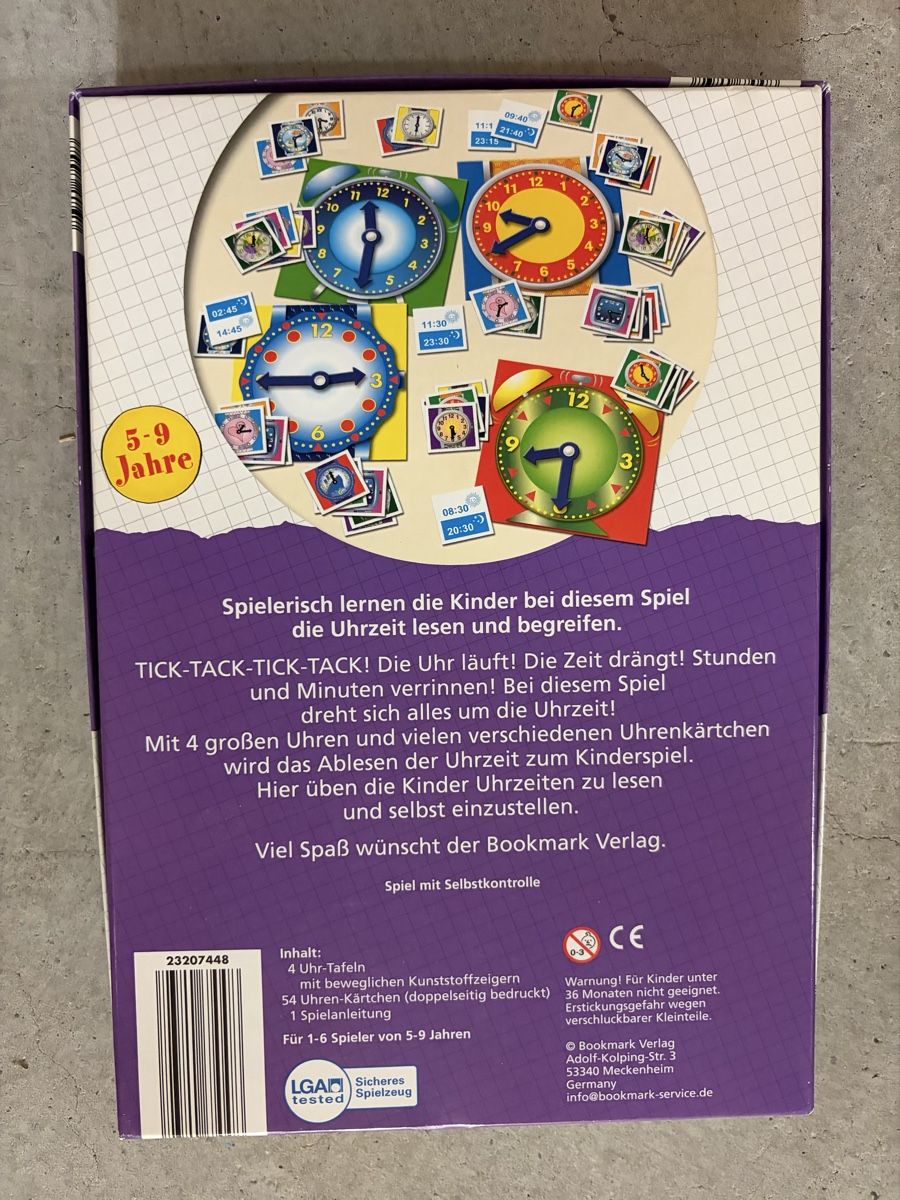 Spiele: Die Uhr spielend lernen – Neu (gemäss Beschreibung) aus Zürich von Stingosaurus 1