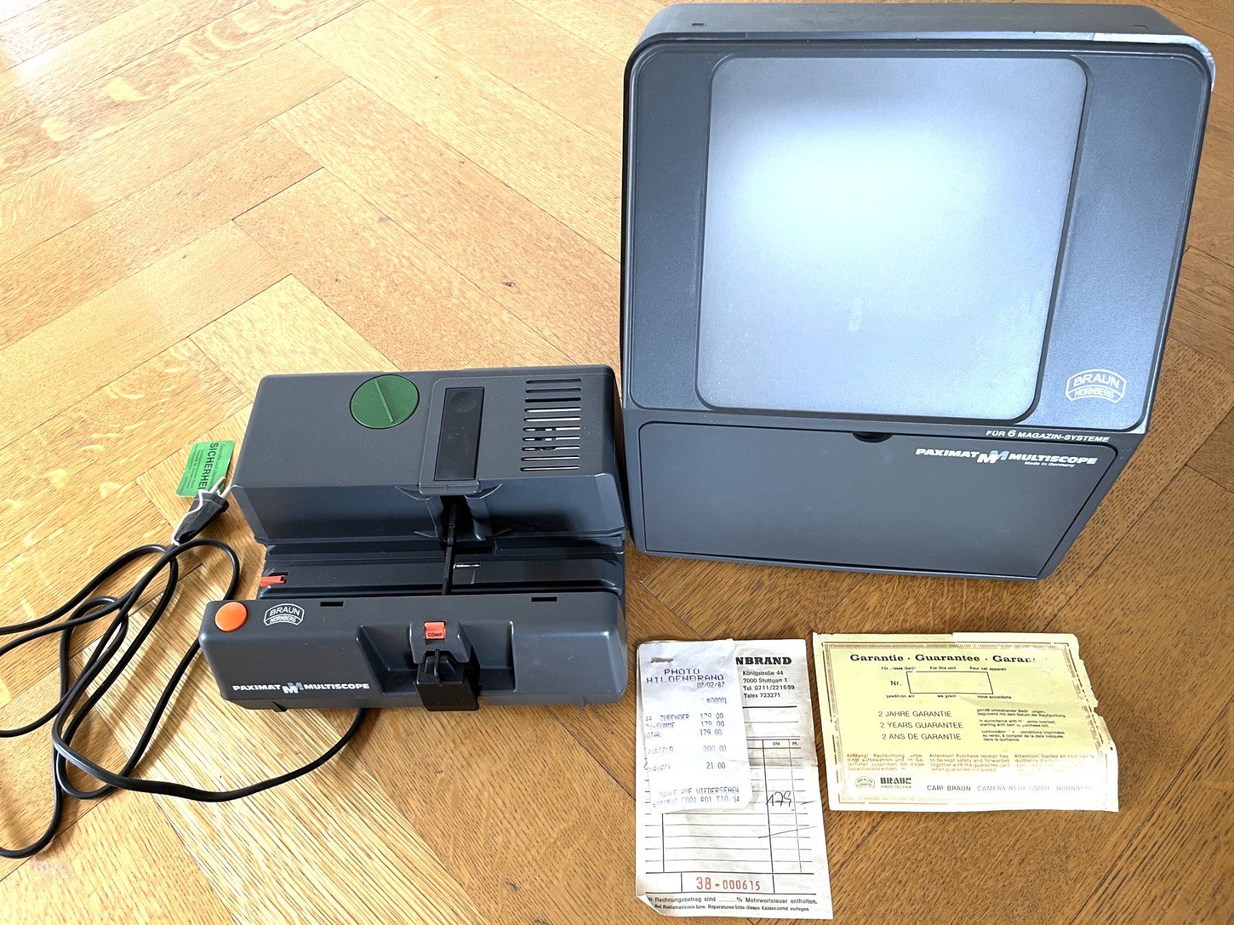 Lettore multimediale portatile: BRAUN PAXIMAT Multiscope 2000 (manque une pièce) – Usato da Lausanne venduto da charlie_lau24