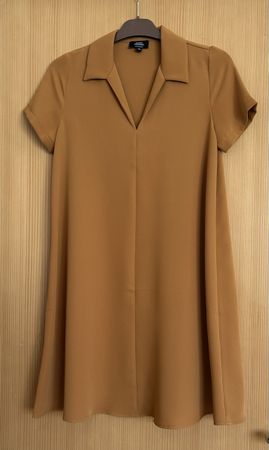 Robe d'été fluide couleur camel - NEUF, jamais porté