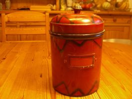 antike, schöne, grosse "Knorr" Blechdose