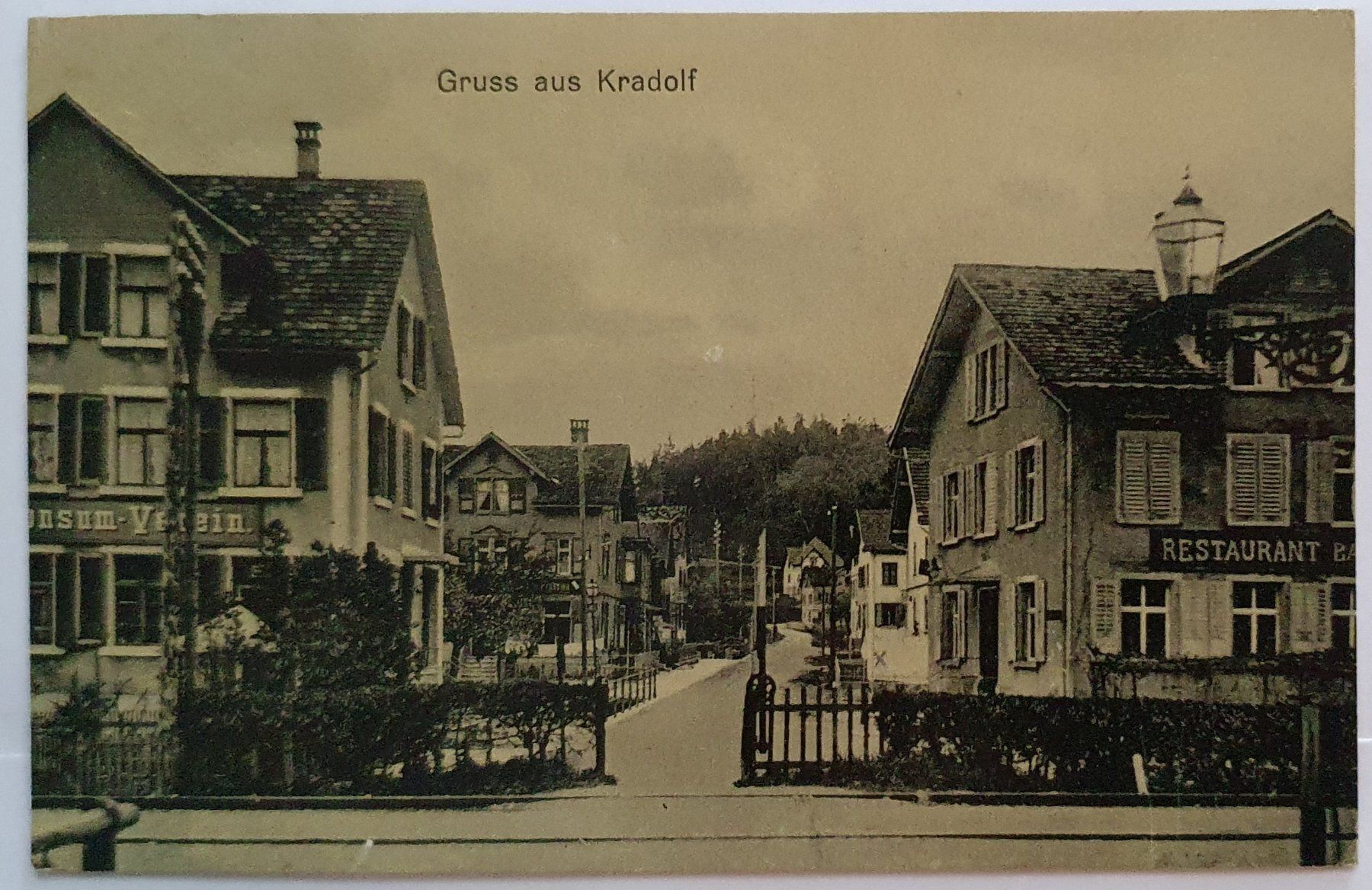 Cartoline postali: Gruss aus Kradolf 1918, TOP – Usato da Kreuzlingen venduto da Rschweiz1