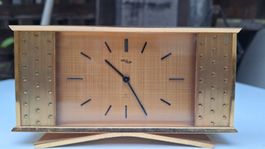 IMHOF Tischuhr, Vintage, Goldfarben, voll funktionsfähig
