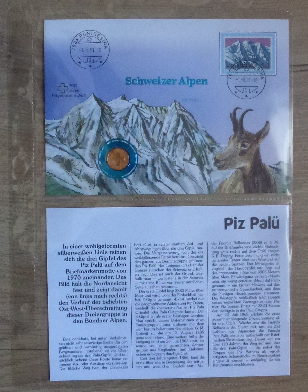 Alle Münzen: Lot ++ 7 Stück Numisbriefe Schweizer Alpen – Gebraucht aus Walkringen von Casablanca777 4