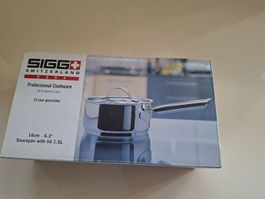 SIGG Pfanne 16cm Edelstahl mit Deckel 1.5L neu