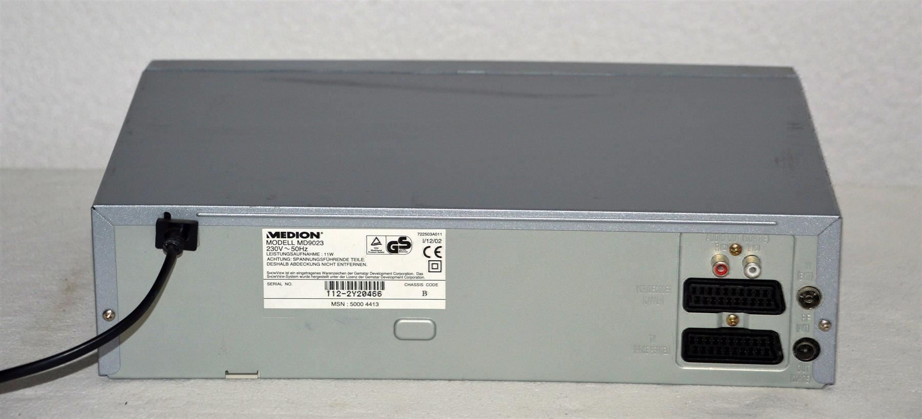 Registratori: Videorecorder VHS Medion MD9023 magnétoscope – Usato da Collonges venduto da arashee 3