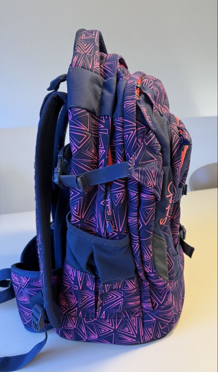 Satch Borse & Zaini: Satck pack – Dunkelblau / Neonpink – Usato da Brunnen venduto da Enriques 2