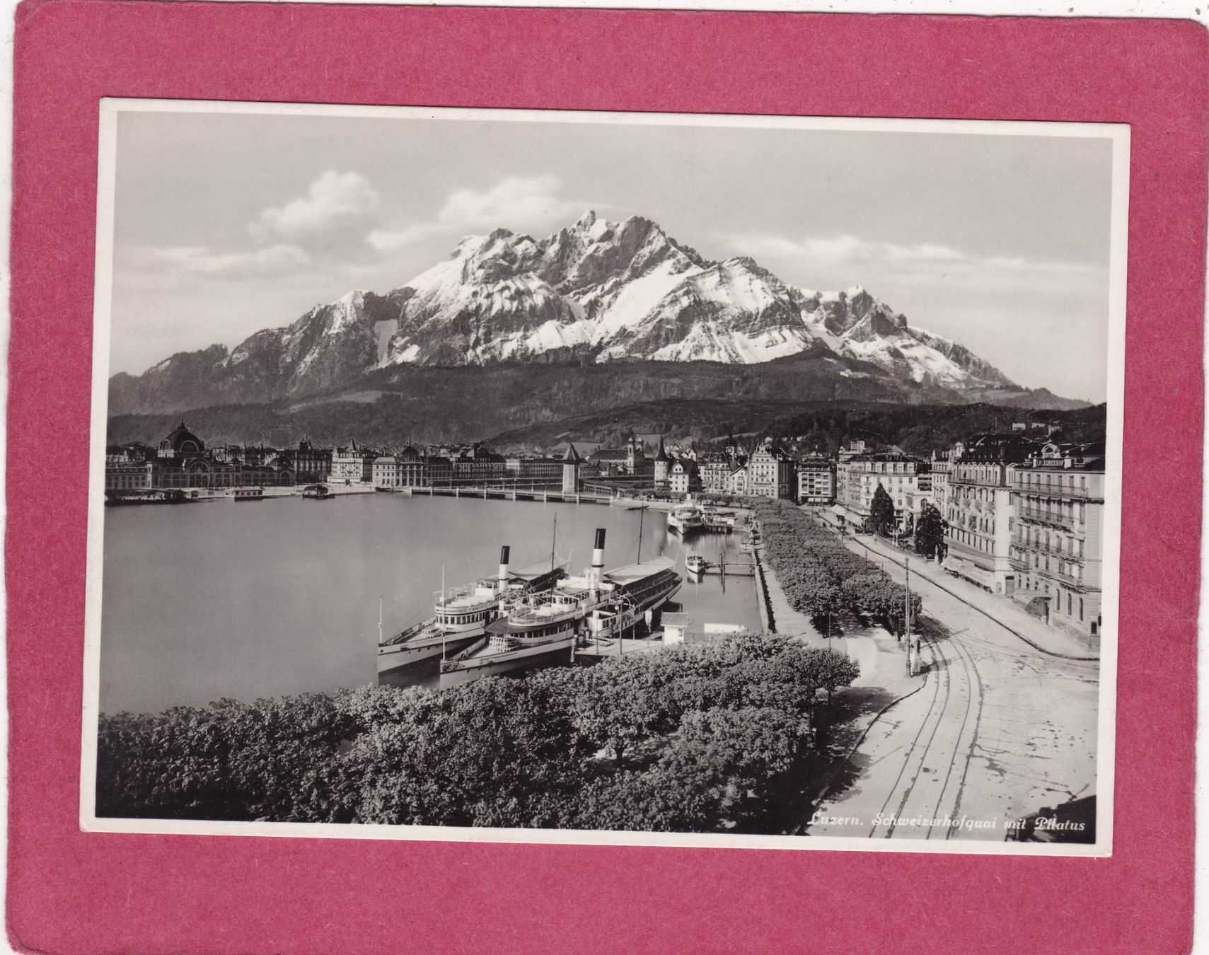 Cartoline postali: Luzern Schweizerhofquai mit Pilatus – Usato da Herisau venduto da Lisegrat2008