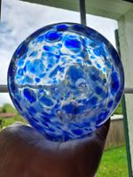 Dekor-Kugel, Glas, mundgeblasen, blau, hochwertig