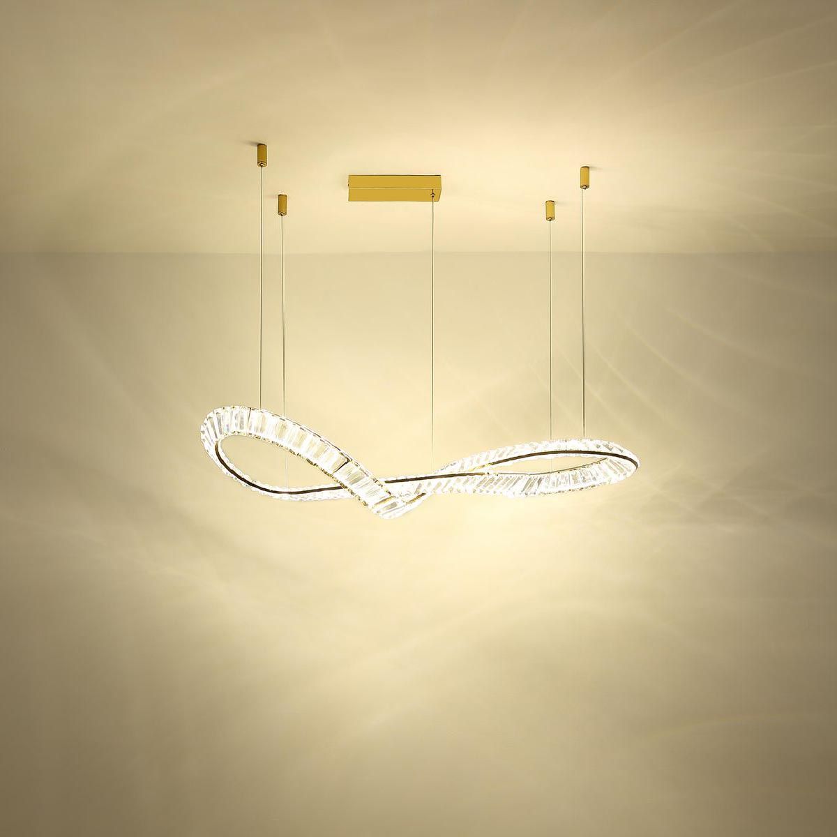 Lampadari & plafoniere: LED Pendelleuchte, Gold, 110 cm x 33 cm – Nuovo (secondo la descrizione) da Kreuzlingen venduto da Smart-Light 2