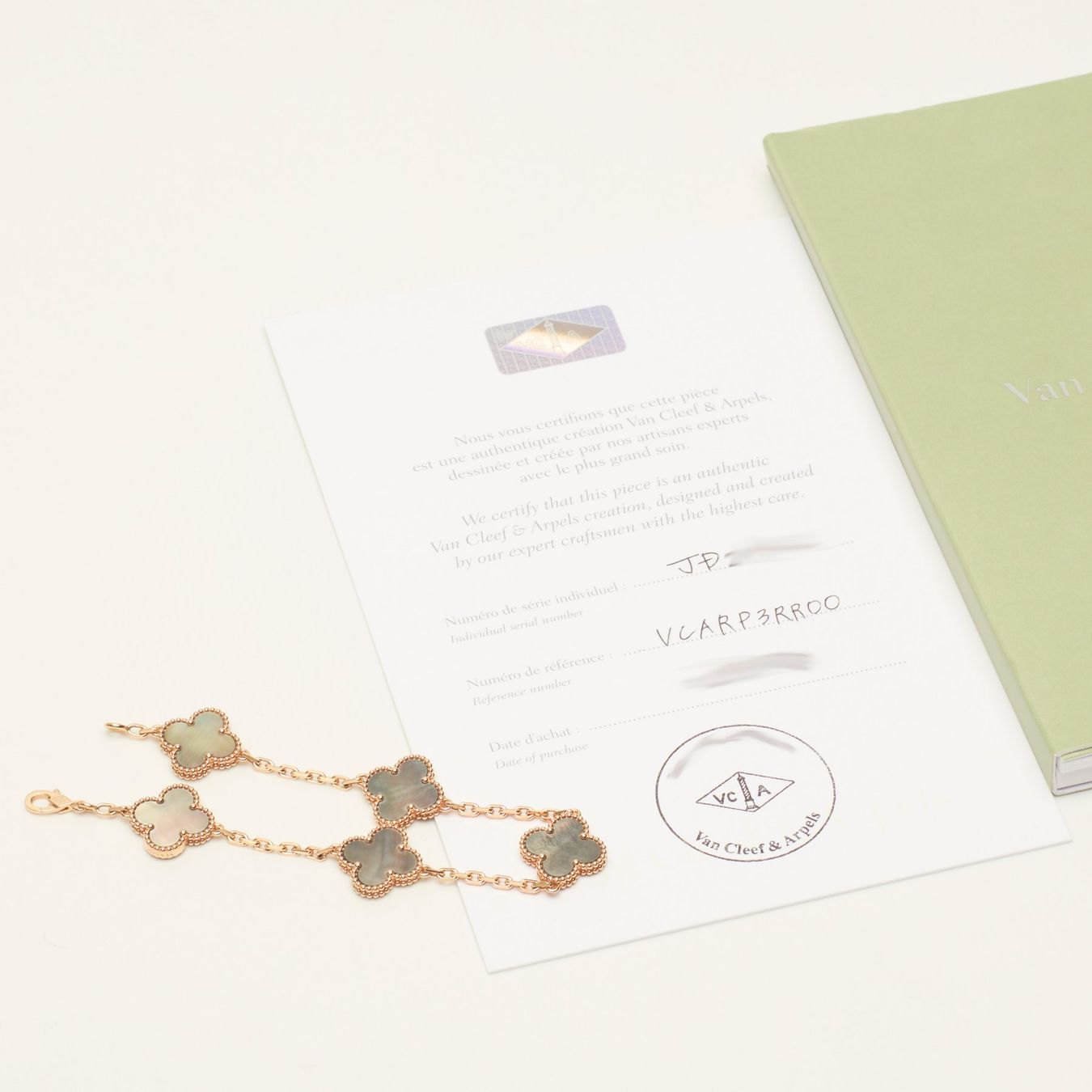 Van Cleef Bracciali & Braccialetti: RARE Authentique Bracelet VAN CLEEF ARPELS Vintage Alhambra – Nuovo e nell'imballaggio originale da Carouge GE venduto da TLD 4