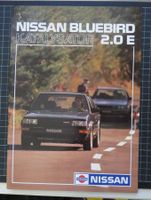 Prospekt Nissan Bluebird 2.0 E von 1986 inkl. Preisliste CH