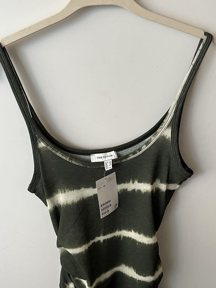 H&M Vestiti: Drapiertes Trägerkleid von H&M – Nuovo e nell'imballaggio originale da Bern venduto da SinaArikan 1
