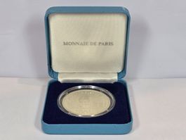 Silbermünze, Frankreich, 1992, Albertville, 100 Francs,
