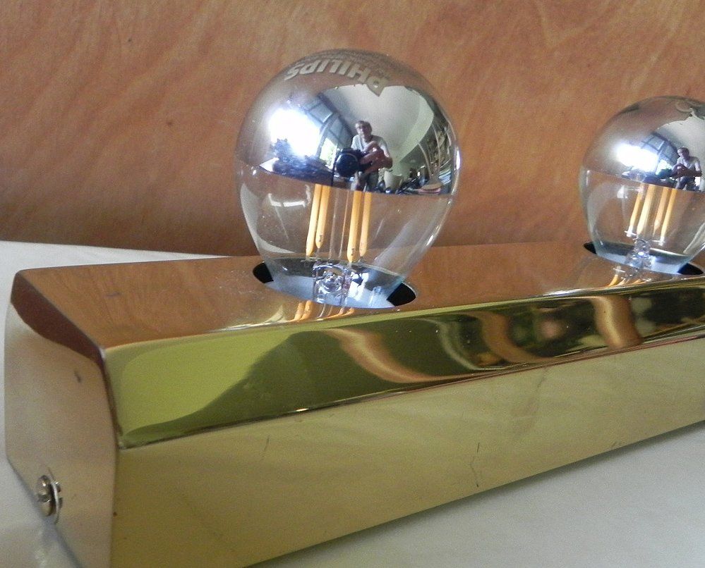 Lampade: Dekorative Lampe, Balken-Lampe, Messing, Deko – Usato da Zürich venduto da RudiRock 1