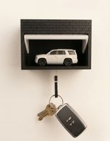 Kreativer Miniatur-Garagen Schlüsselhalter – Neu & Originell