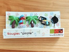 Bougies d’anniversaire thème Pirate - décor gâteau enfant
