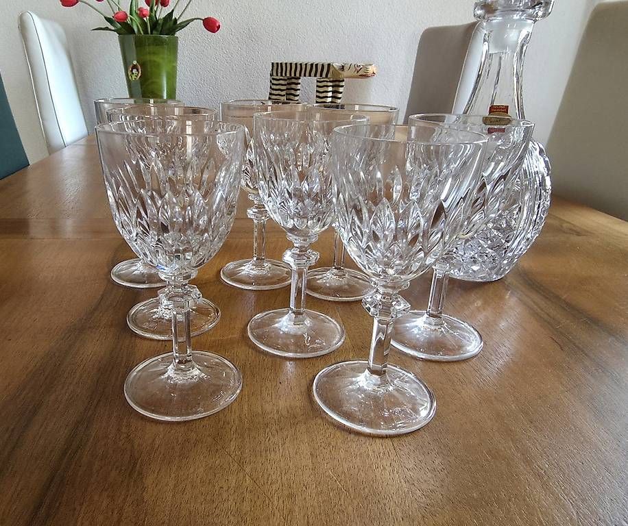 Verres: 8 kristallgläser mit dekanter – Neuf (Voir description) à Winterthur par chimischimi