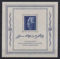 Alliierte Besetzung 1949: Goethe Block **  - Kat. 220.--
