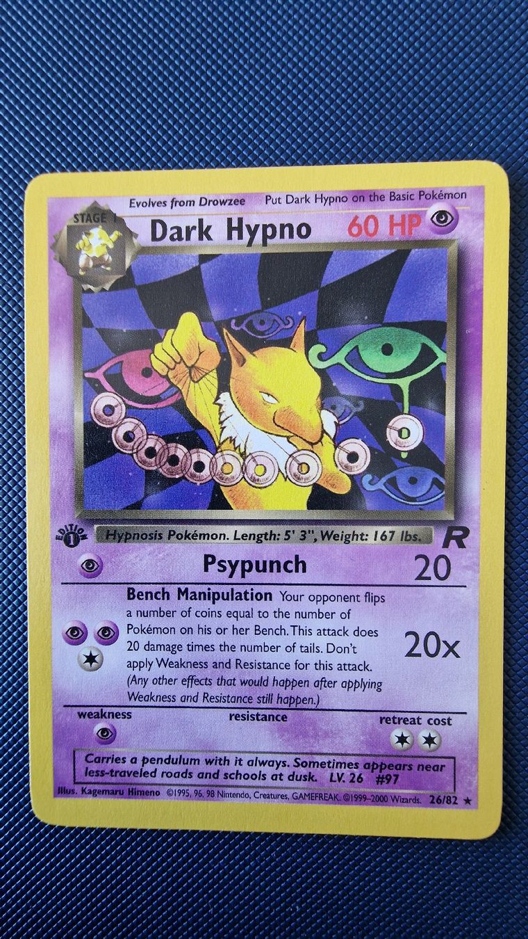 Pokémon Sammelbilder & Trading cards: Dark Hypno [1st Edition] #26 – Pokémon Team Rocket – Gebraucht aus Veytaux von PocketMonster