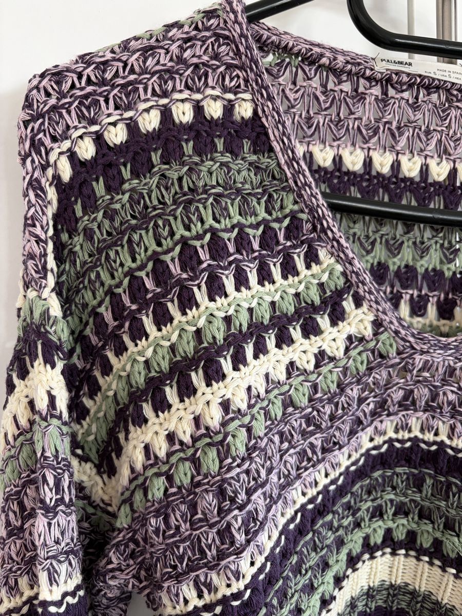 Pull&Bear Maglioni & Felpe: Strickpullover (lila, grün, beige in Grösse S) || Pull&Bear – Nuovo (secondo la descrizione) da Düdingen venduto da Hiron_o7 1