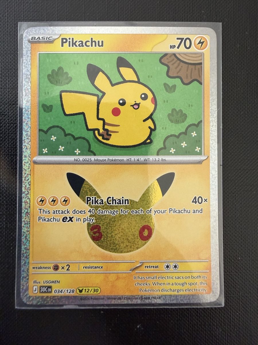 Pokémon Carte collezionabili: Pikachu #034 30C EN – Nuovo (secondo la descrizione) da Savigny venduto da Matgab94