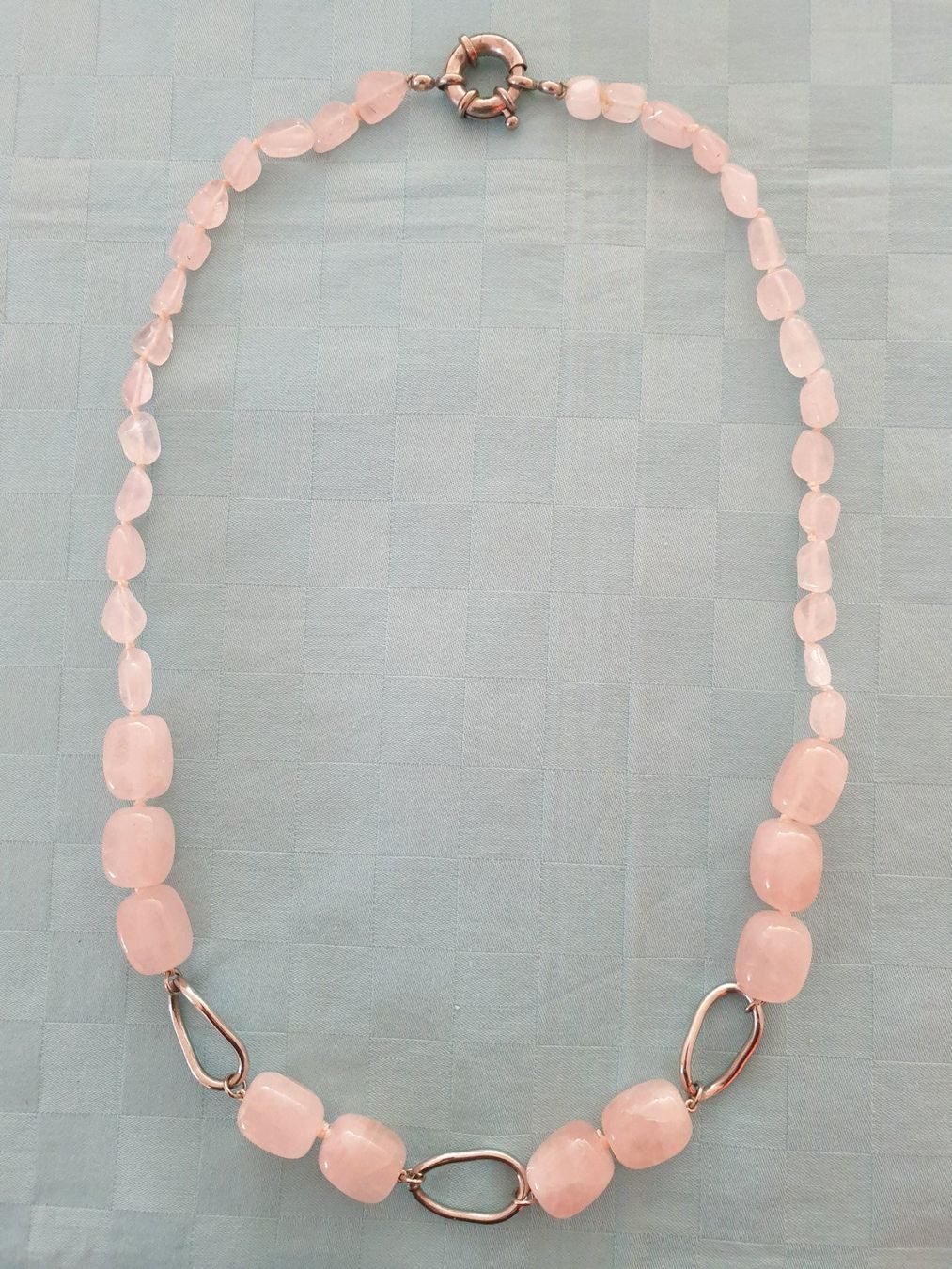 Catenine: Schmuck Halskette Kette Rosenquarz – Usato da Mörschwil venduto da spirspi