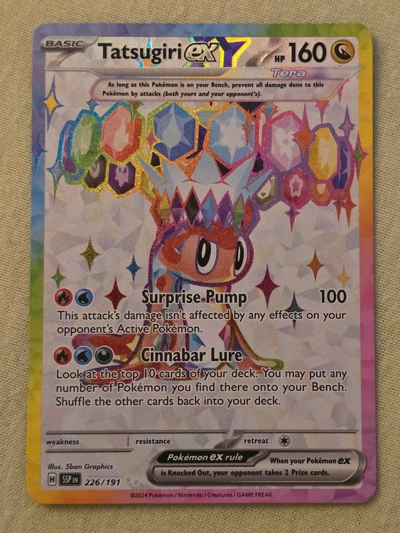 Ab 1. Pokemon Surging Sparks Tatsugiri ex 》Englisch Kaufen auf Ricardo