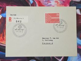 CL31 Enveloppe + Timbre Suisse 1959