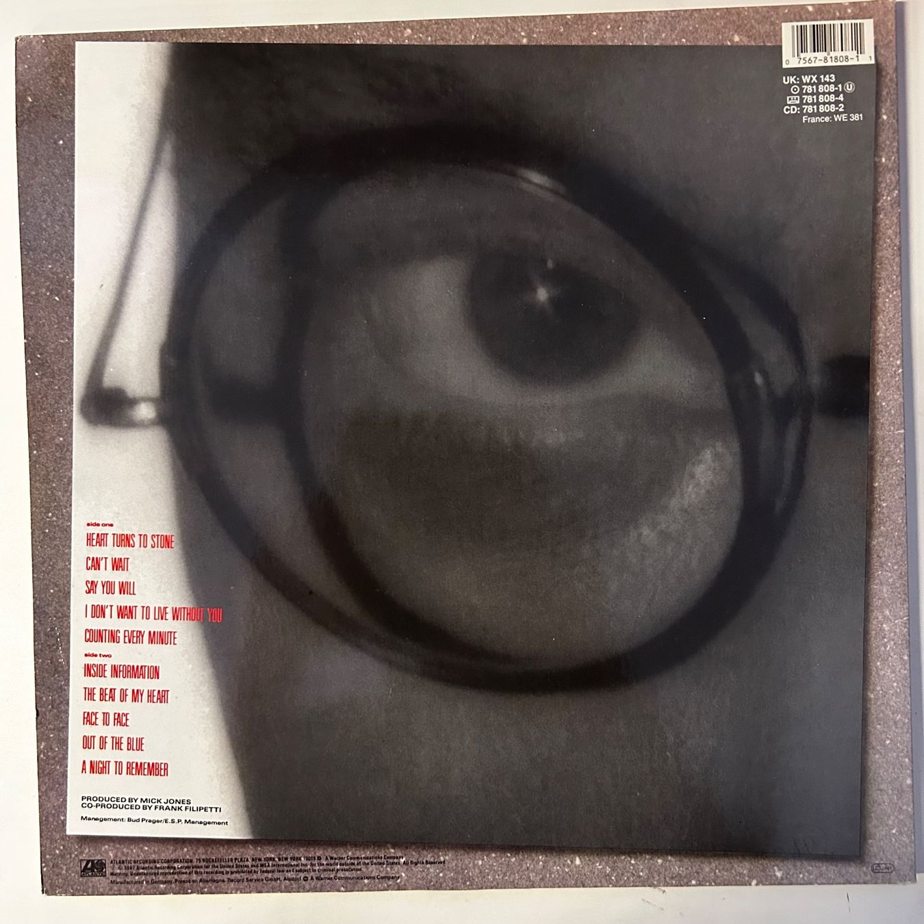 Dischi in vinile: Foreigner - "Inside Information",  Vinyl LP – Usato da Aesch BL venduto da BernisFlomi 1