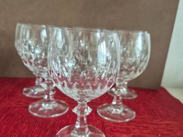 6 verres à vin blanc cristal de Lorraine années 1970 C55