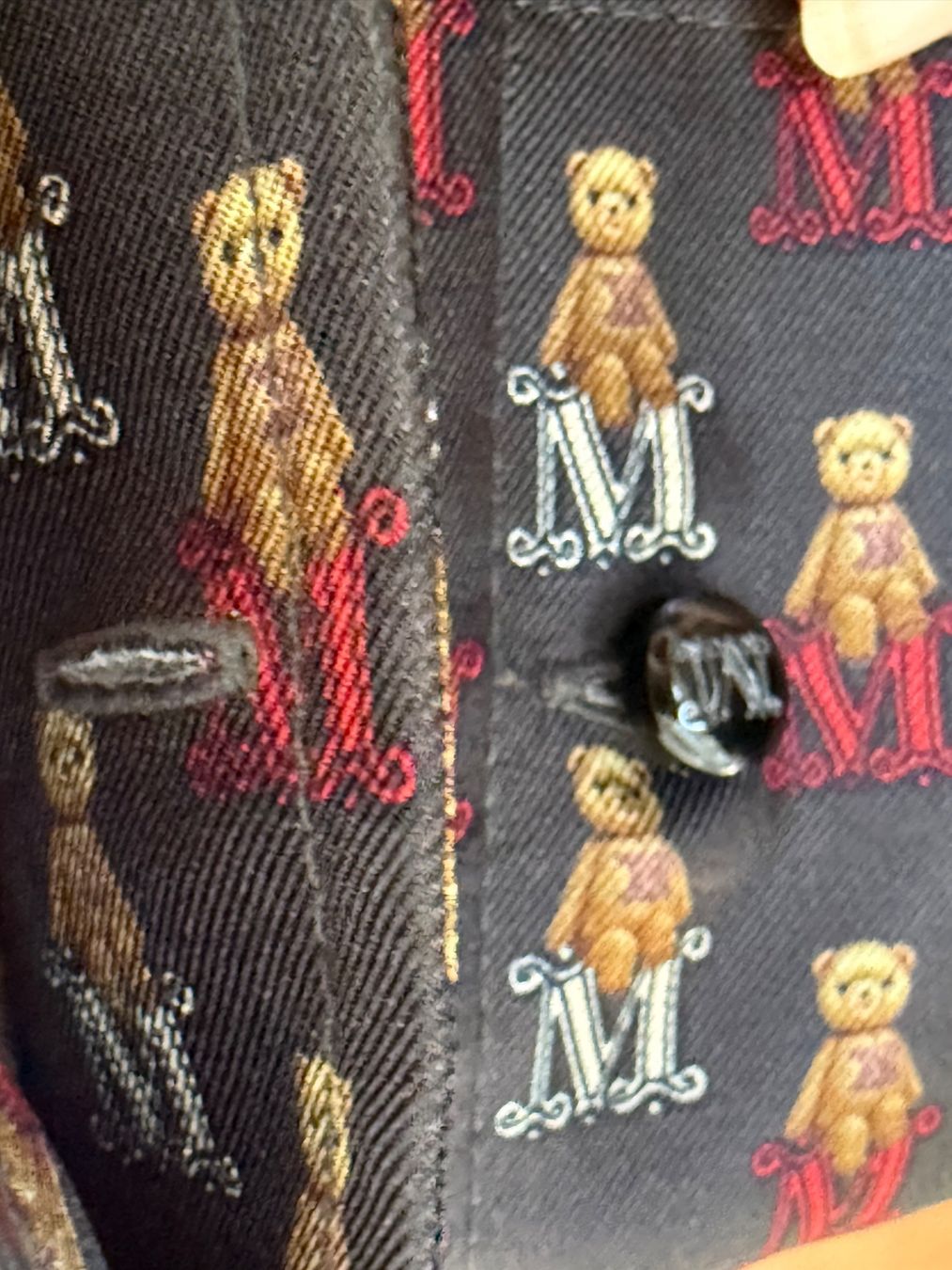 Max Mara Camicette: Max Mara Hemd mit Teddybären-Print - Größe M – Usato da Kilchberg ZH venduto da KellerCI 5