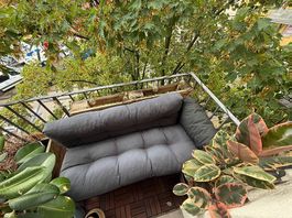 Balkonsofa aus Europaletten inkl. Kissen