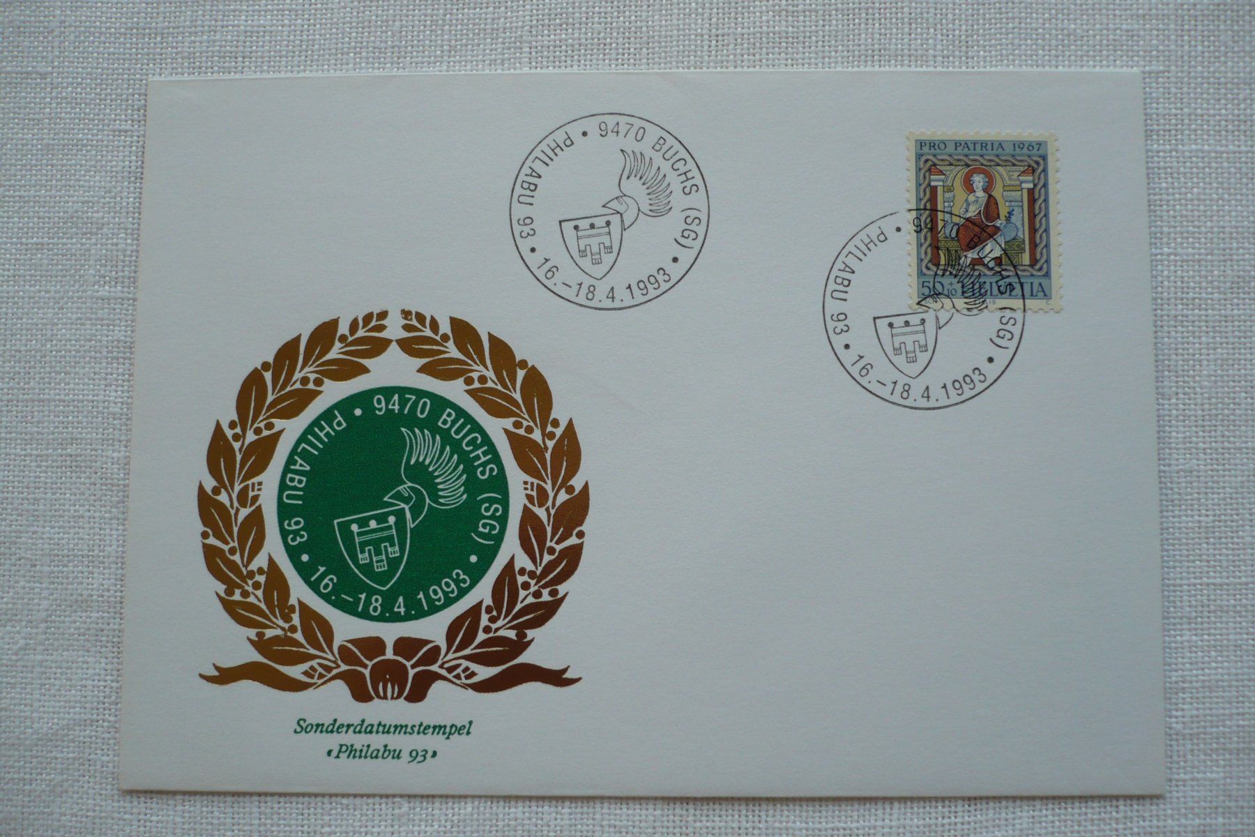 Tous les timbres: 1993 PHILABU 93, Buchs – D'occasion à Zürich par saltandpepper008