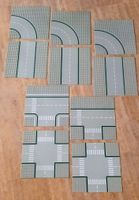 10x Original LEGO Classic Strassenplatten Grau Vintage 80er
