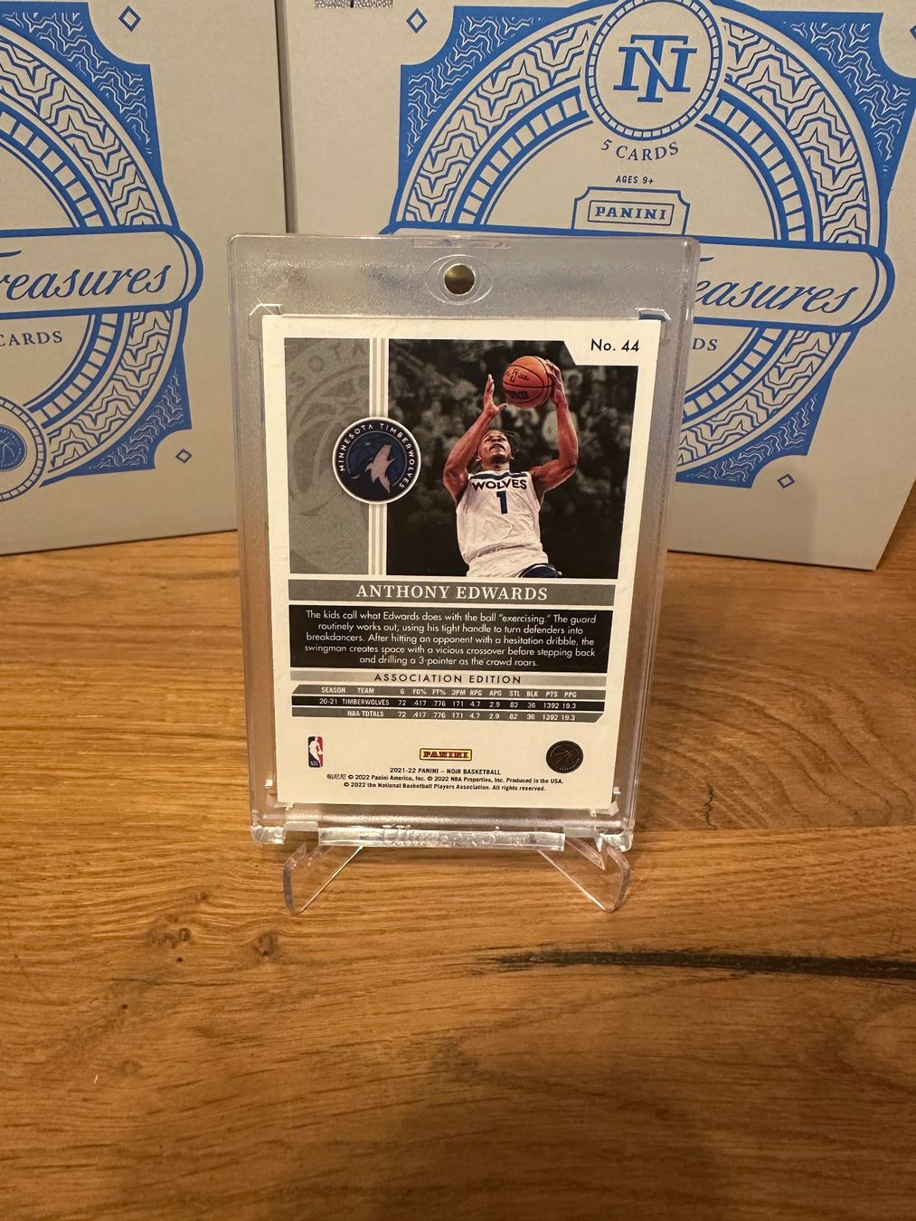Nba Sammelbilder & Trading cards: Carte basket Anthony Edwards Noir /99 – Gebraucht aus Vullierens von Gaara04 1