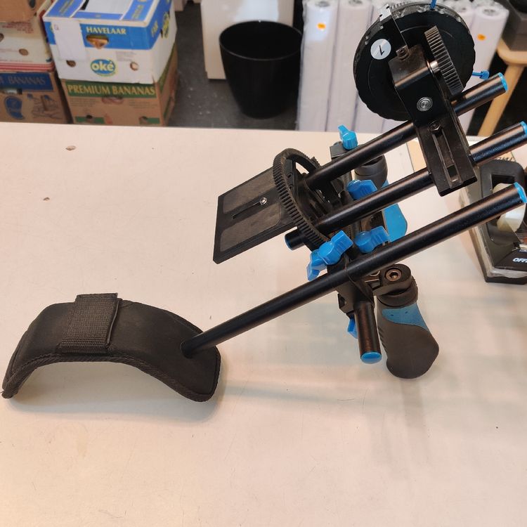 Profi Kamera Rig Follow Focus Schulterstativ neuwertig 3